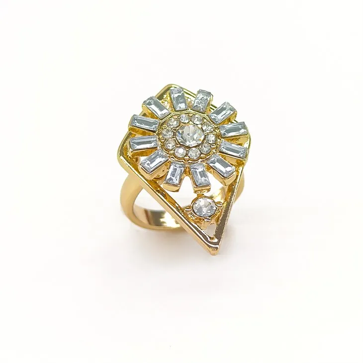 Gold Sunstone Ring